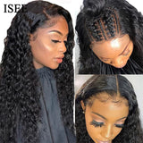 ISEE Wear Go Wig Brazilian Deep Wave Pre Bleached Knots 13x4 Lace Wigs 6x4 HD Glueless Pre Plucked Human Wigs Ready To Go