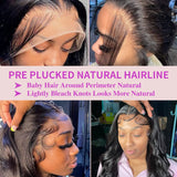 Body Wave Wigs for Black Women Human Hair 150% Density - 13x4 HD Lace Front Wigs Human Hair Pre Plucked with Baby Hair